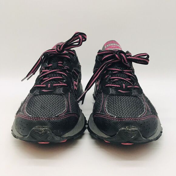 Saucony Excursion TR 7 15170-1 Running Shoe Women's 8 Black Pink Low Top Sneaker - Picture 2 of 12